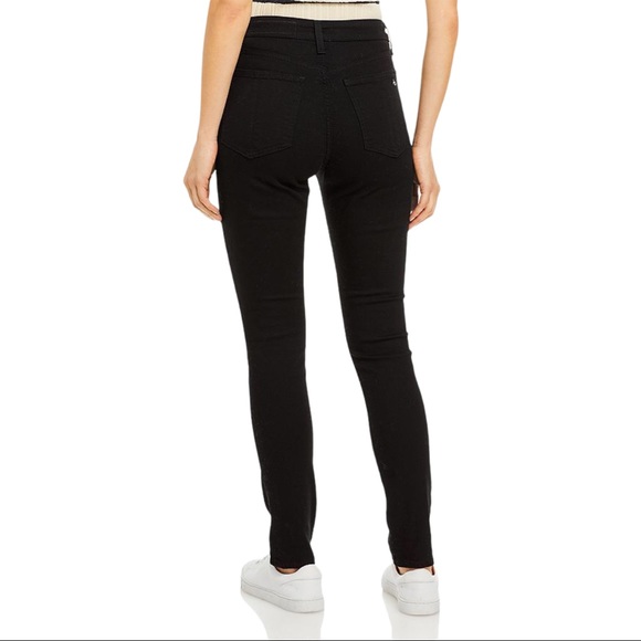RAG & BONE Nina High Waist Ankle Skinny Jeans in Black - 27 - Picture 3 of 5
